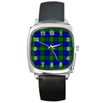 Farquharson Tartan Square Metal Watch