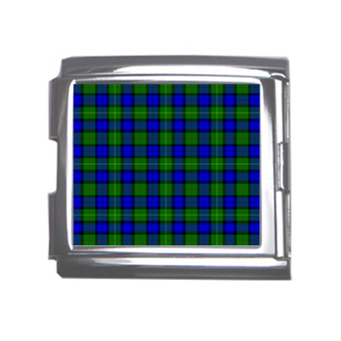 Farquharson Tartan Mega Link Italian Charm (18mm) from ArtsNow.com Front