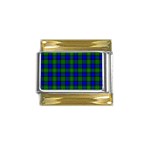 Farquharson Tartan Gold Trim Italian Charm (9mm)