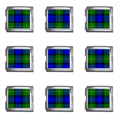 Farquharson Tartan Mega Link Italian Charm (9 pack) from ArtsNow.com Front