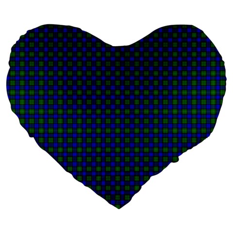 Farquharson Tartan Large 19  Premium Heart Shape Cushion from ArtsNow.com Front