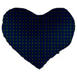 Farquharson Tartan Large 19  Premium Heart Shape Cushion
