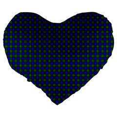 Farquharson Tartan Large 19  Premium Heart Shape Cushion from ArtsNow.com Back
