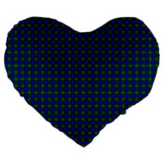Farquharson Tartan Large 19  Premium Flano Heart Shape Cushion from ArtsNow.com Front