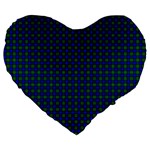 Farquharson Tartan Large 19  Premium Flano Heart Shape Cushion