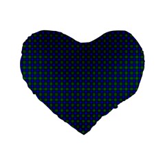Farquharson Tartan Standard 16  Premium Flano Heart Shape Cushion from ArtsNow.com Front