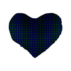Farquharson Tartan Standard 16  Premium Flano Heart Shape Cushion from ArtsNow.com Back