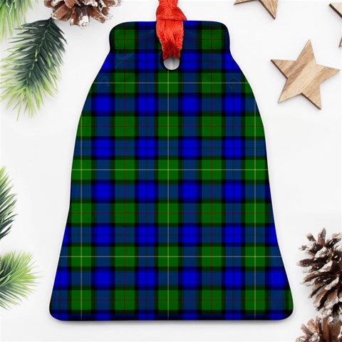 Farquharson Tartan Bell Ornament (Two Sides) from ArtsNow.com Front