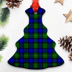 Farquharson Tartan Christmas Tree Ornament (Two Sides) from ArtsNow.com Back