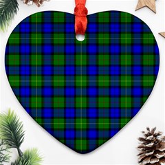 Farquharson Tartan Heart Ornament (Two Sides) from ArtsNow.com Back