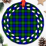 Farquharson Tartan Ornament (Round Filigree)
