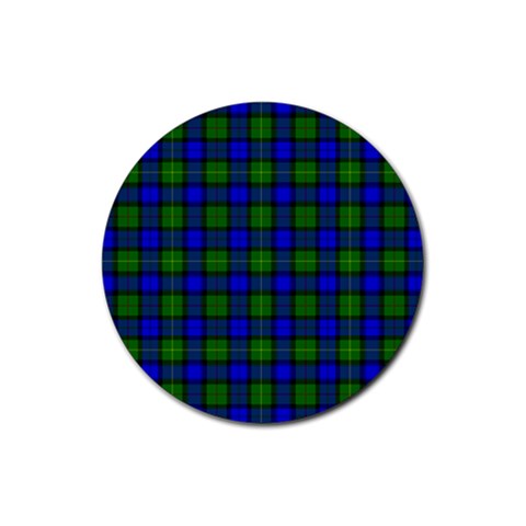 Farquharson Tartan Rubber Coaster (Round) from ArtsNow.com Front