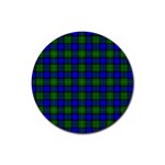 Farquharson Tartan Rubber Coaster (Round)