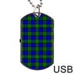 Farquharson Tartan Dog Tag USB Flash (Two Sides)