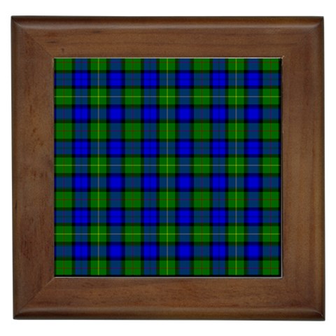 Farquharson Tartan Framed Tile from ArtsNow.com Front