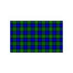 Farquharson Tartan Sticker Rectangular (10 pack)