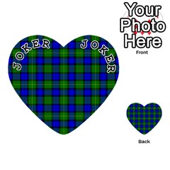 Farquharson Tartan Playing Cards 54 (Heart) from ArtsNow.com Front - Joker1