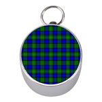 Farquharson Tartan Silver Compass (Mini)