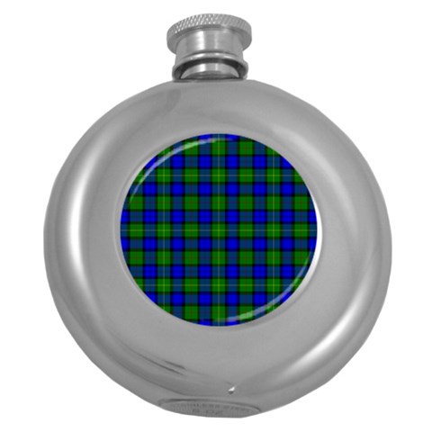 Farquharson Tartan Hip Flask (5 oz) from ArtsNow.com Front