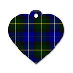 MacNeil of Barra Tartan Dog Tag Heart (Two Sides)