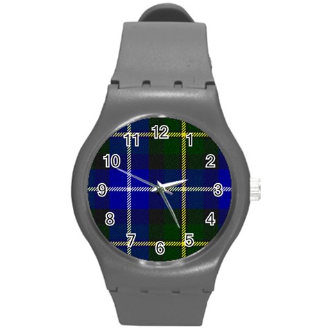 MacNeil of Barra Tartan Round Plastic Sport Watch (M) from ArtsNow.com Front
