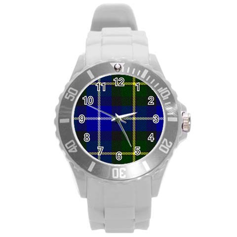 MacNeil of Barra Tartan Round Plastic Sport Watch (L) from ArtsNow.com Front