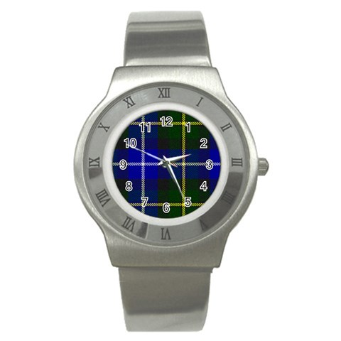 MacNeil of Barra Tartan Stainless Steel Watch from ArtsNow.com Front