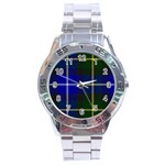 MacNeil of Barra Tartan Stainless Steel Analogue Watch