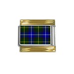 MacNeil of Barra Tartan Gold Trim Italian Charm (9mm)