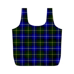 MacNeil of Barra Tartan Full Print Recycle Bag (M) from ArtsNow.com Front