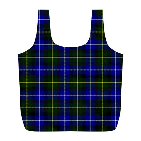 MacNeil of Barra Tartan Full Print Recycle Bag (L) from ArtsNow.com Front