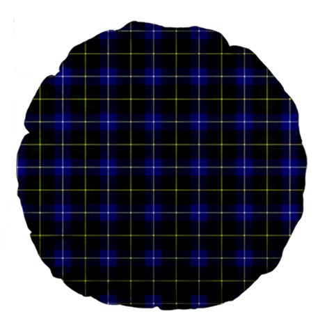 MacNeil of Barra Tartan Large 18  Premium Round Cushion from ArtsNow.com Front