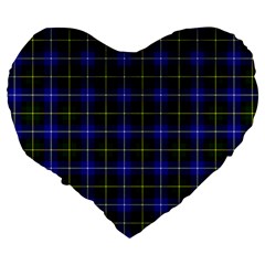 MacNeil of Barra Tartan Large 19  Premium Flano Heart Shape Cushion from ArtsNow.com Back
