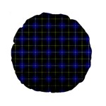 MacNeil of Barra Tartan Standard 15  Premium Round Cushion