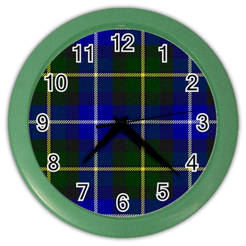 MacNeil of Barra Tartan Color Wall Clock from ArtsNow.com Front