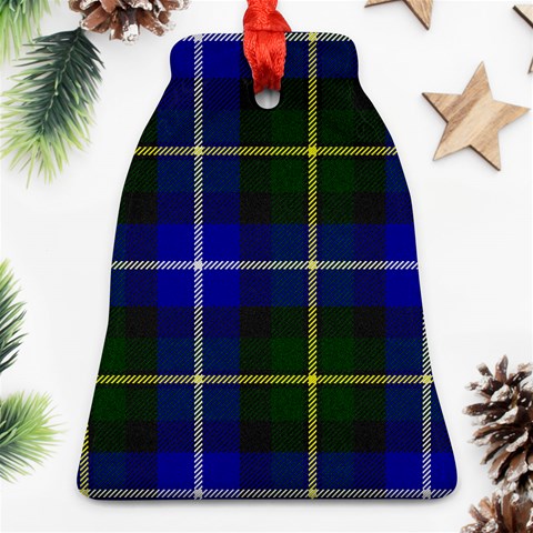 MacNeil of Barra Tartan Bell Ornament (Two Sides) from ArtsNow.com Front