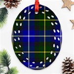 MacNeil of Barra Tartan Ornament (Bell) Ornament (Oval Filigree)