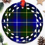 MacNeil of Barra Tartan Ornament (Round Filigree)