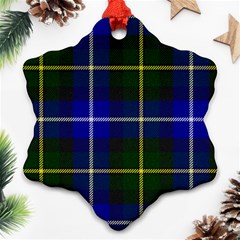 MacNeil of Barra Tartan Snowflake Ornament (Two Sides) from ArtsNow.com Front