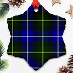MacNeil of Barra Tartan Snowflake Ornament (Two Sides)