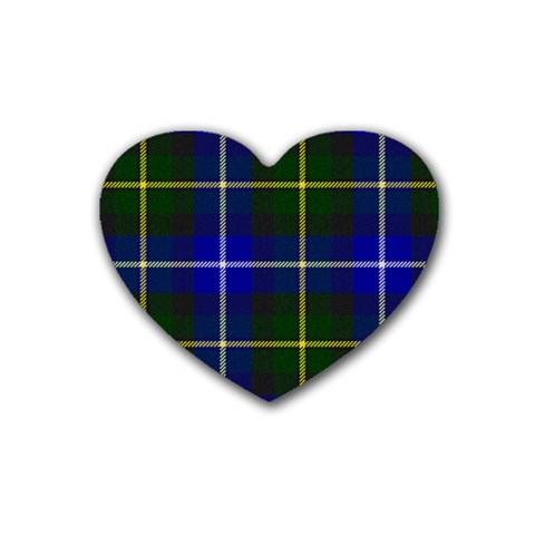 MacNeil of Barra Tartan Heart Coaster (4 pack) from ArtsNow.com Front