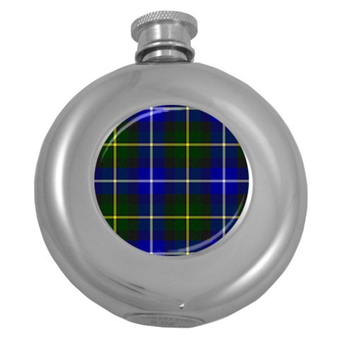 MacNeil of Barra Tartan Hip Flask (5 oz) from ArtsNow.com Front