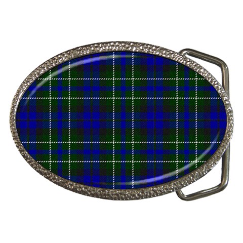 MacNeil of Colonsay Tartan Belt Buckle from ArtsNow.com Front