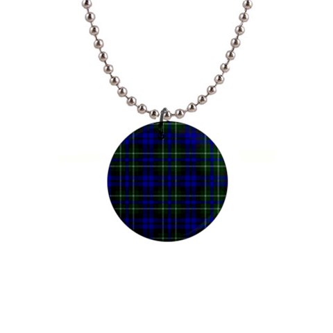 MacNeil of Colonsay Tartan 1  Button Necklace from ArtsNow.com Front