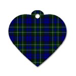 MacNeil of Colonsay Tartan Dog Tag Heart (Two Sides)