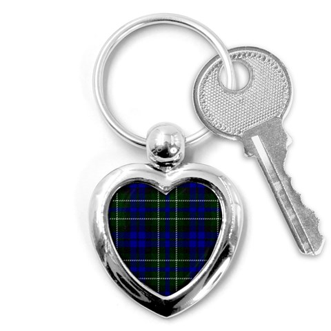 MacNeil of Colonsay Tartan Key Chain (Heart) from ArtsNow.com Front