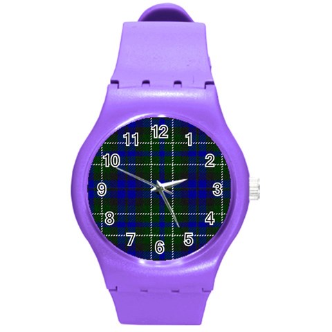 MacNeil of Colonsay Tartan Round Plastic Sport Watch (M) from ArtsNow.com Front