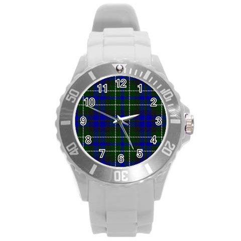 MacNeil of Colonsay Tartan Round Plastic Sport Watch (L) from ArtsNow.com Front