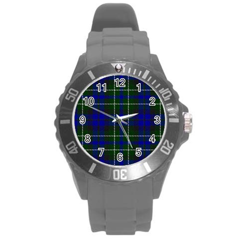 MacNeil of Colonsay Tartan Round Plastic Sport Watch (L) from ArtsNow.com Front