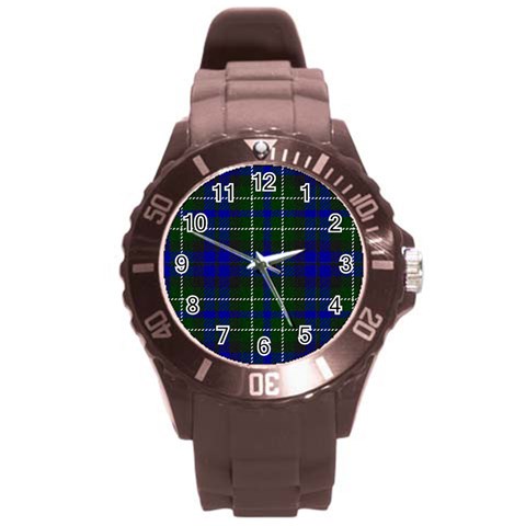 MacNeil of Colonsay Tartan Round Plastic Sport Watch (L) from ArtsNow.com Front